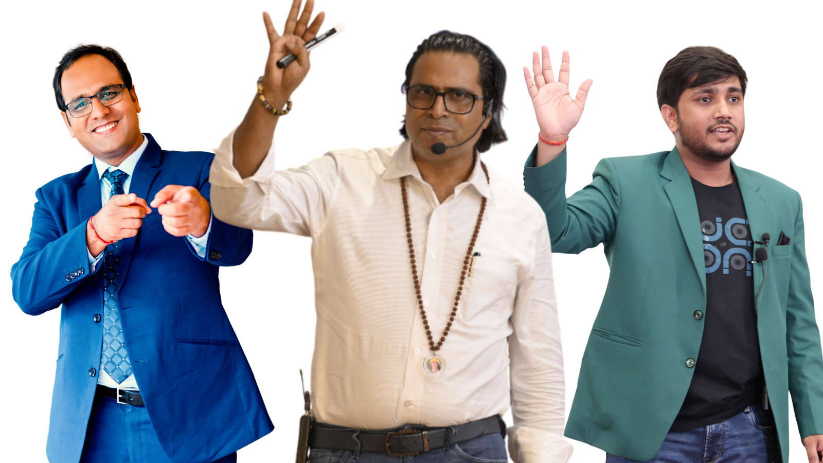 CoachBSR · Acharya Amaresh Jha · Durvesh Yadav